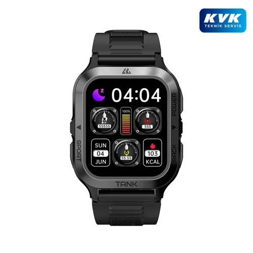 Kospet Tank M2 Smart Watch - Siyah - KVK Teknik Servis Garantili