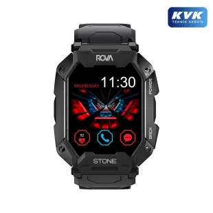 Rova Stone Smart Watch - Siyah
