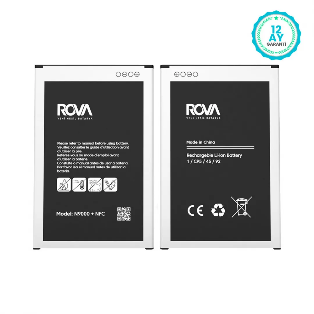 Rova Samsung Note 3 NFC SM-N9000 Batarya Pil 3200 mAh
